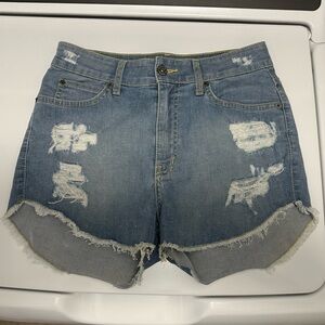 Distressed Denim Women's Shorts